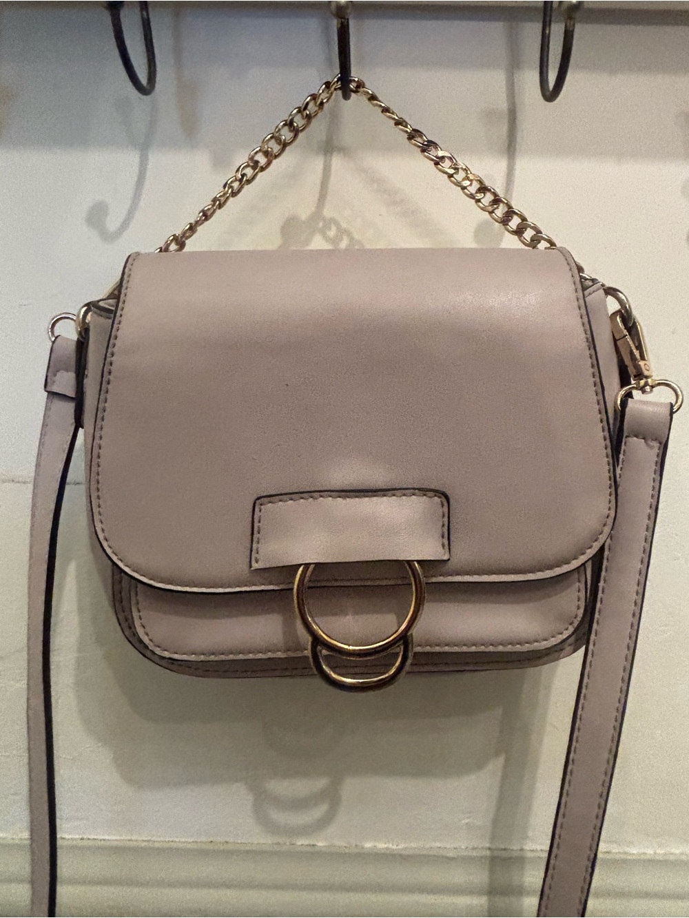 Melie Bianco Women's Darlene Vegan Leather Chain-Handle Crossbody Bag